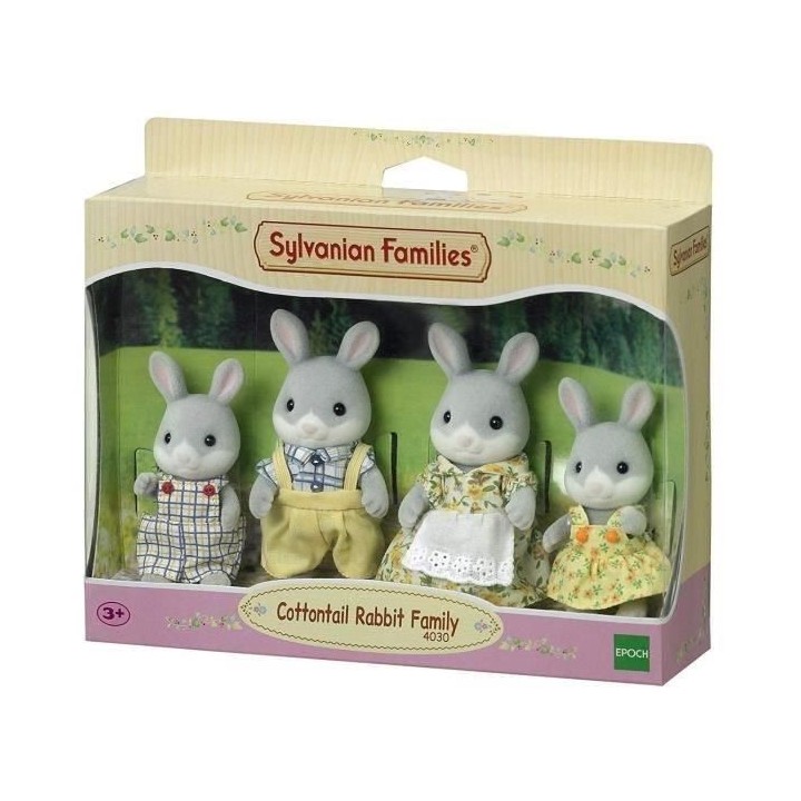 SYLVANIAN FAMILIES - 4030 - La famille lapin gris - Les familles