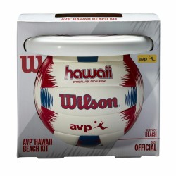 Ballon de Volleyball Frisbee Hawaii Wilson WTH80219KIT Blanc Caoutchouc (Taille unique)