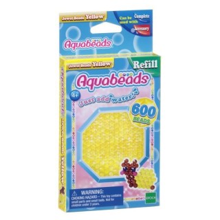 AQUABEADS Perles Multi-Facettes Jaunes