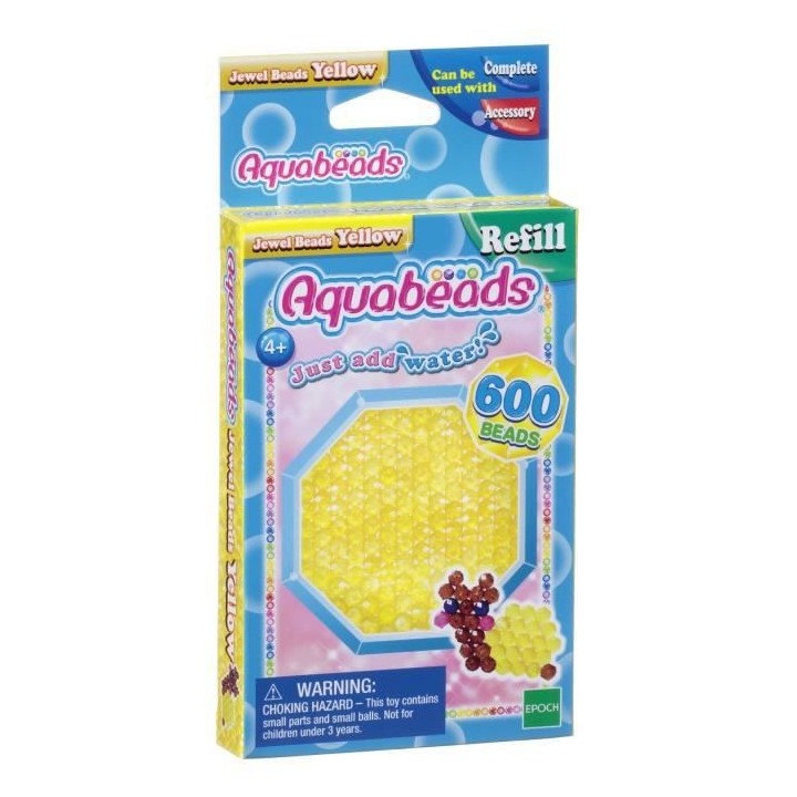 AQUABEADS Perles Multi-Facettes Jaunes