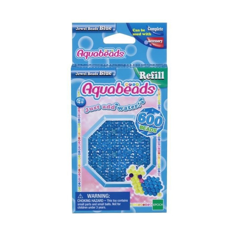 AQUABEADS Perles Multi-Facettes Bleues