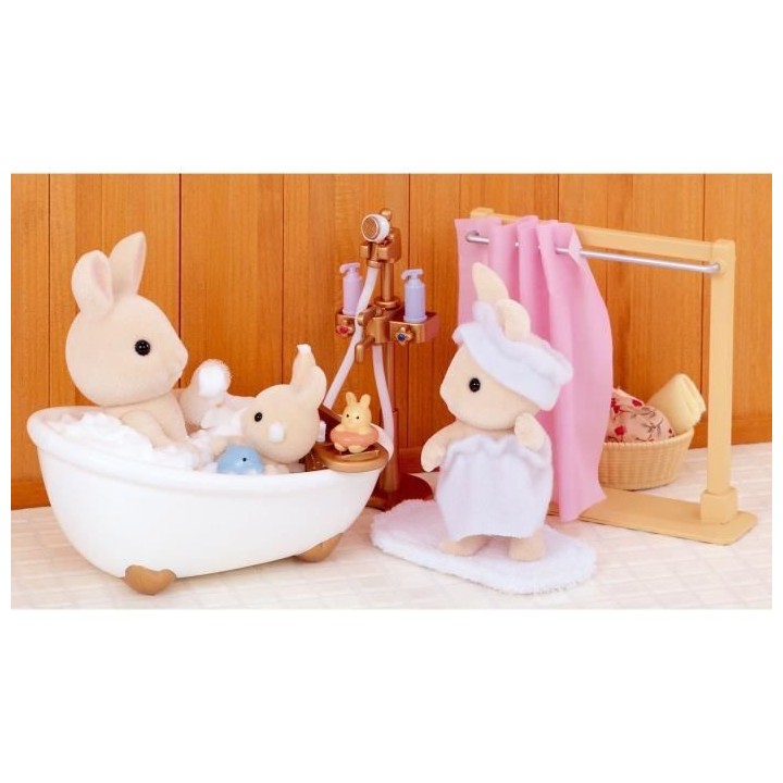 SYLVANIAN FAMILIES 5022 Set baignoire et douche - Le village