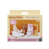 SYLVANIAN FAMILIES 5022 Set baignoire et douche - Le village