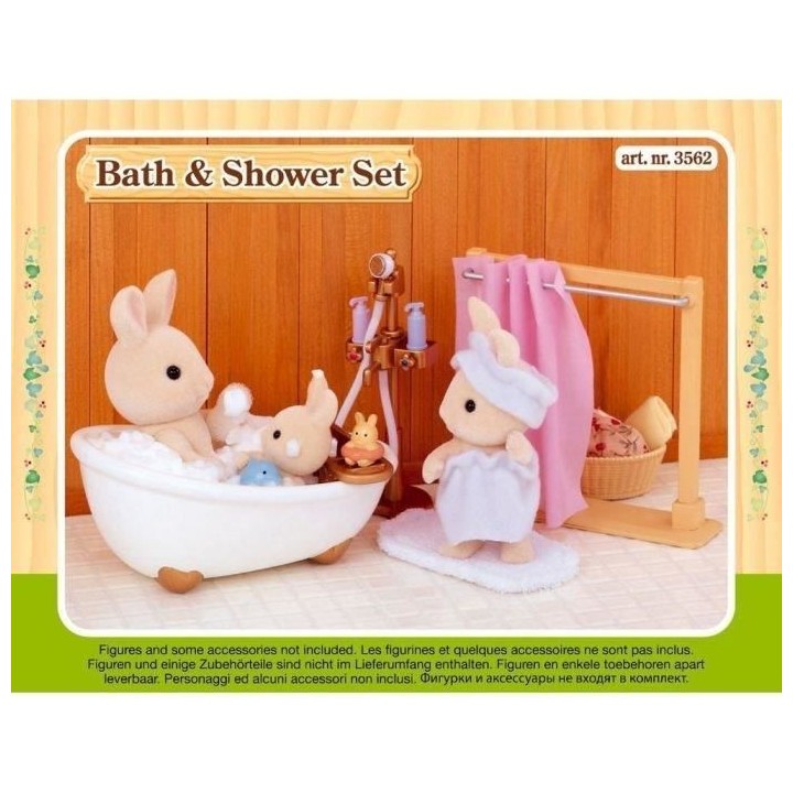 SYLVANIAN FAMILIES 5022 Set baignoire et douche - Le village