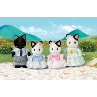 SYLVANIAN FAMILIES - 5181 - La famille chat bicolore - Les familles