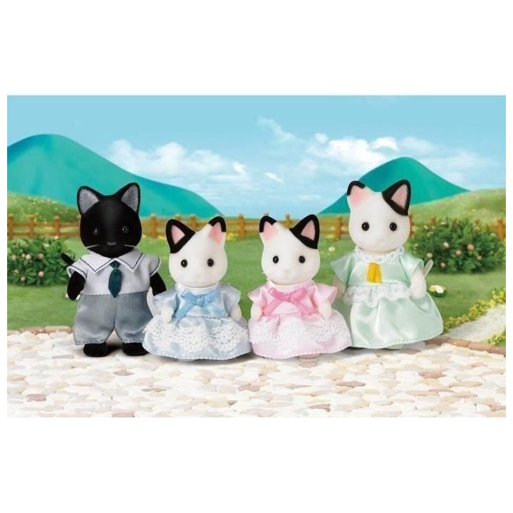 SYLVANIAN FAMILIES - 5181 - La famille chat bicolore - Les familles