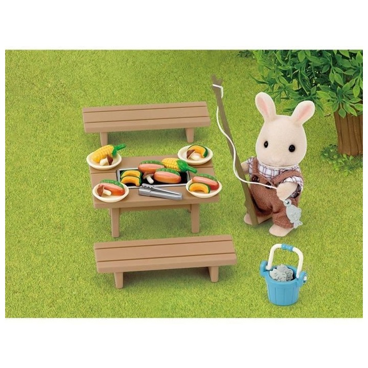 SYLVANIAN FAMILIES 5091 Set barbecue du pecheur - Le village