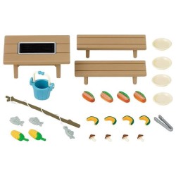 SYLVANIAN FAMILIES 5091 Set barbecue du pecheur - Le village