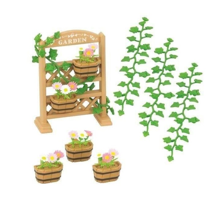 SYLVANIAN FAMILIES 5224 Set De Décoration Florale Et Jardinieres - Le