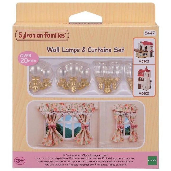 SYLVANIAN FAMILIES - Le set rideaux et lampes