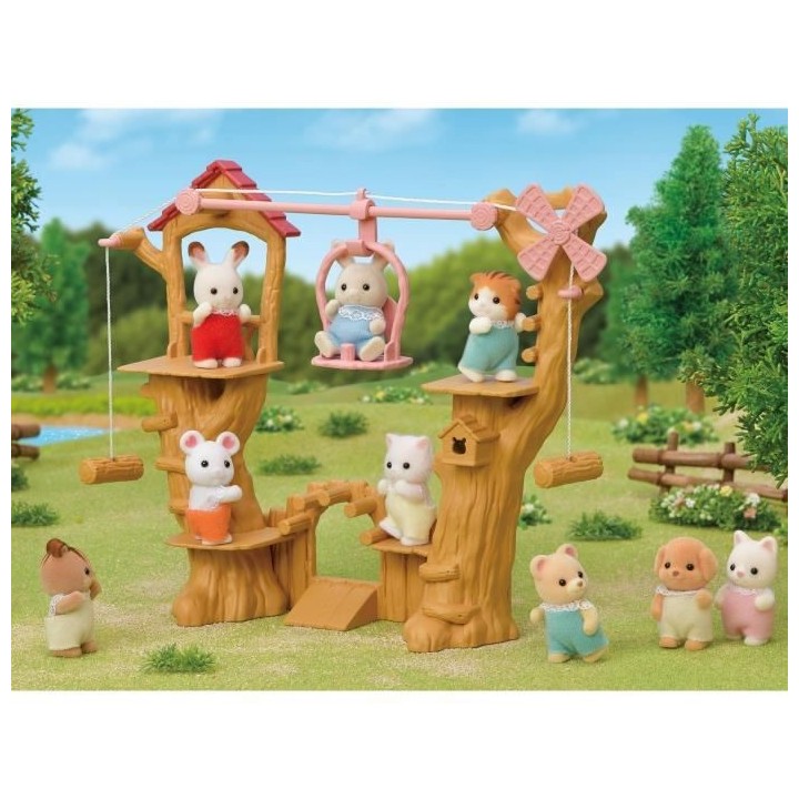 SYLVANIAN FAMILIES - 5452 - La tyrolienne des bébés - Les vacances