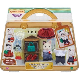 SYLVANIAN FAMILIES - 5462 - La valisette de mode et grande soeur chat