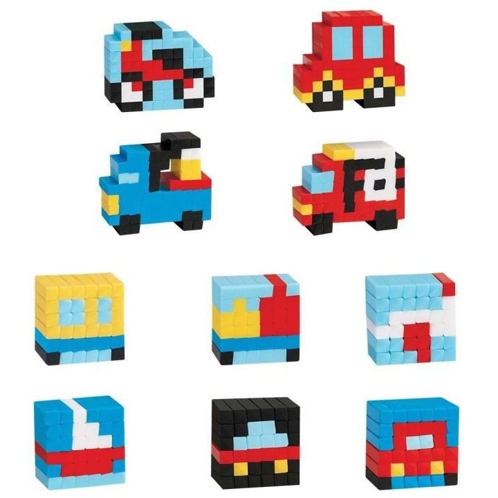 KRAZY PIXELS - Fabrique a gommes - Set de démarrage - Theme véhicule