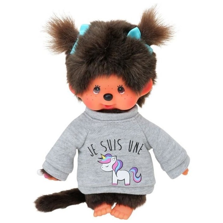 MONCHHICHI - Peluche Licorne 20 cm
