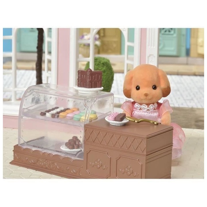 SYLVANIAN FAMILIES 6016 La Vitrine Du Salon De Thé Et Son Canapé - L