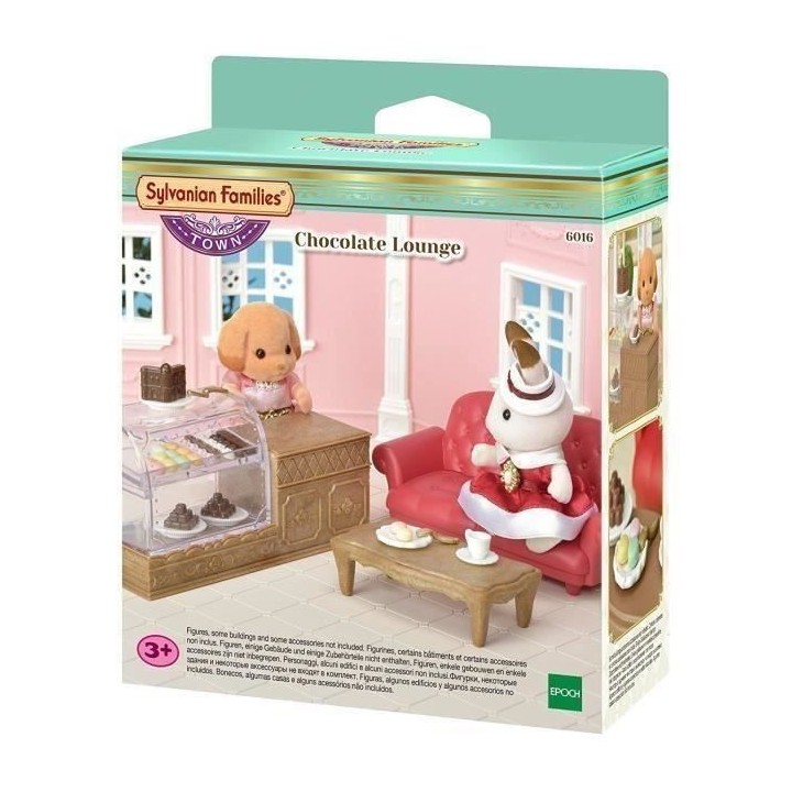 SYLVANIAN FAMILIES 6016 La Vitrine Du Salon De Thé Et Son Canapé - L