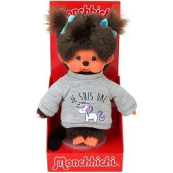 MONCHHICHI - Peluche Licorne 20 cm