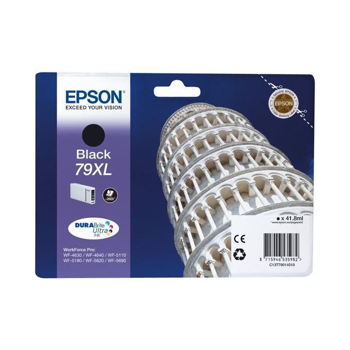 EPSON Cartouche d'encre 79 XL Noir - Tour de Pise (C13T79014010)