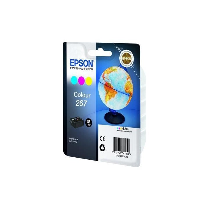 EPSON Multipack 267 - Globe - Cyan, Magenta, Jaune (C13T26704020)