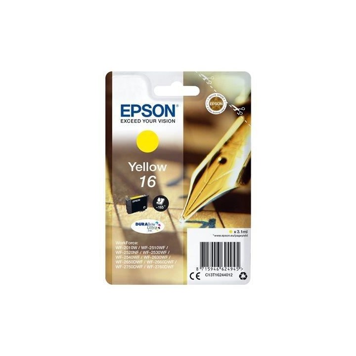 EPSON Cartouche d'encre T1624 Jaune - Stylo Plume (C13T16244012)