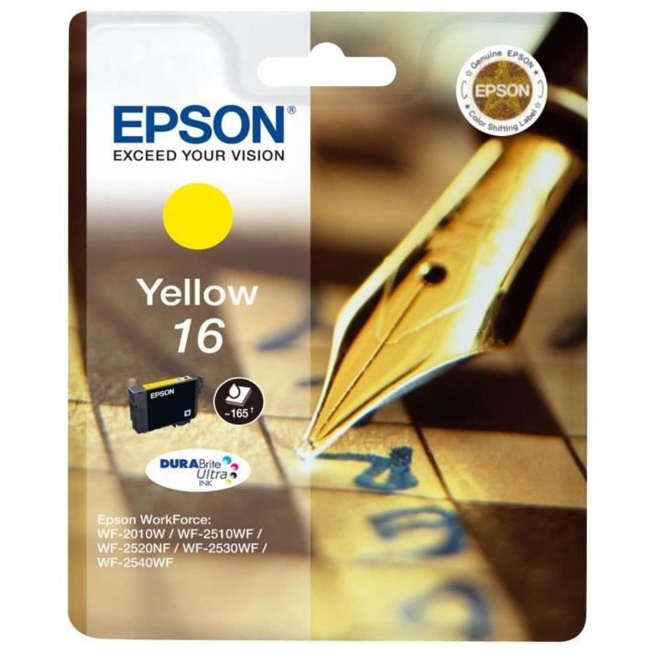 EPSON Cartouche d'encre 16 Jaune - Stylo plume (C13T16244022)