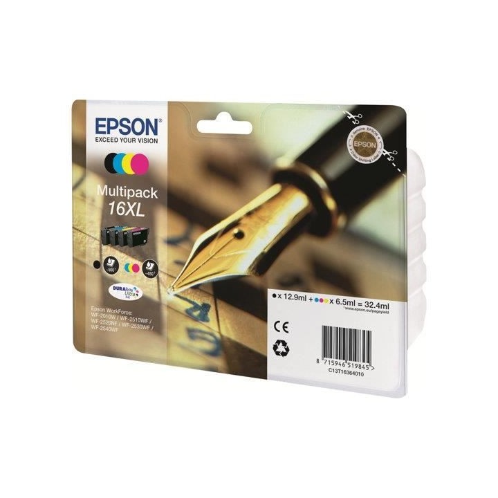 EPSON Multipack 16 XL - Stylo plume - Noir, Cyan, Jaune, Magenta (C13T