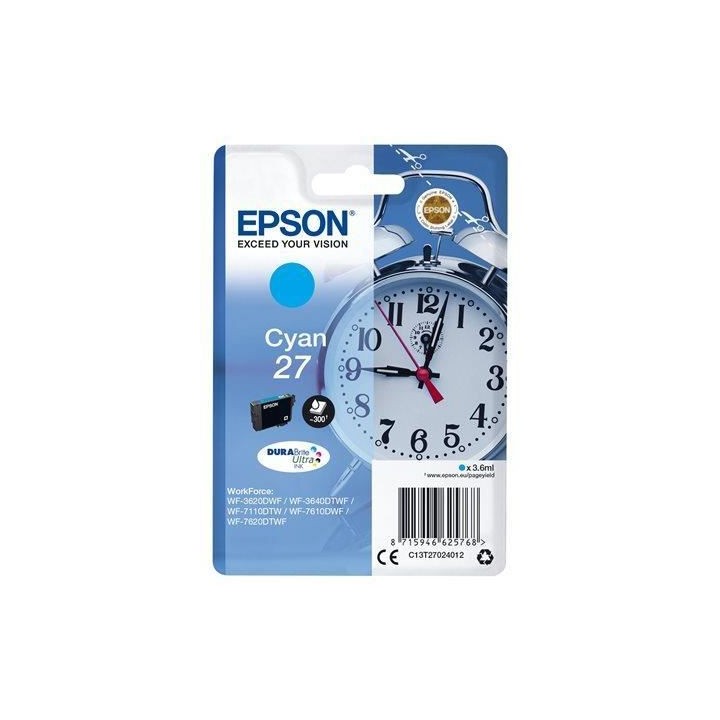 EPSON Cartouche d'encre T2702 Cyan - Réveil (C13T27024012)