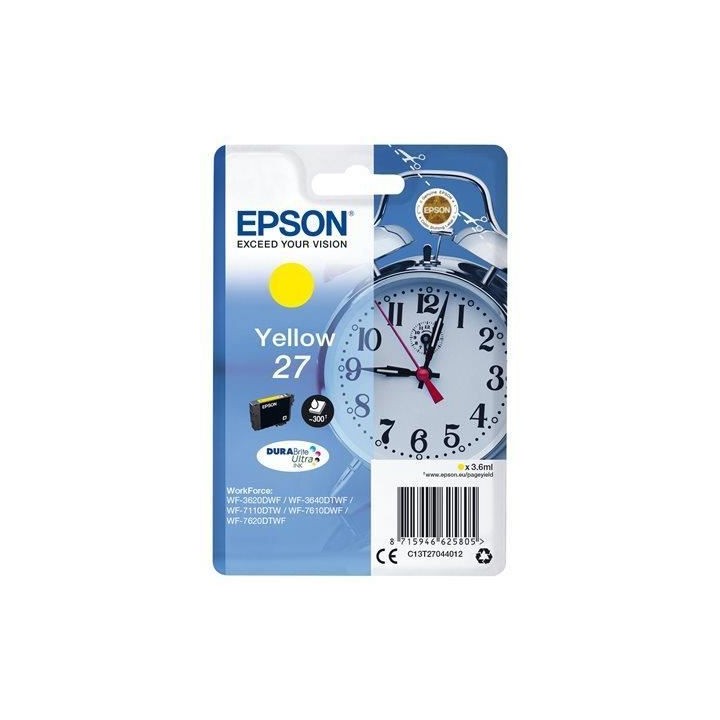 EPSON Cartouche d'encre T2704 Jaune - Réveil (C13T27044012)