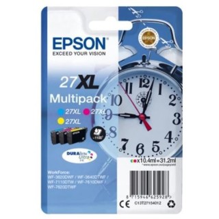 EPSON Multipack 27 XL - Réveil - Cyan, magenta et jaune (C13T27154022