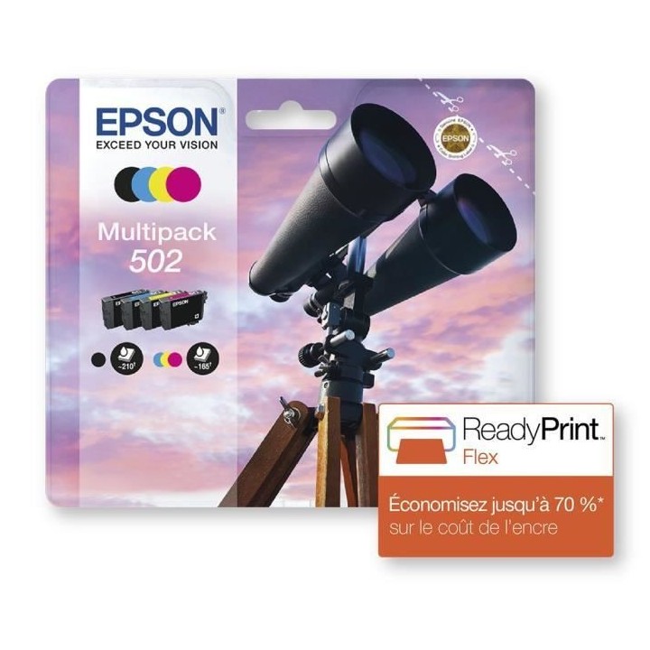 EPSON Multipack 502 - Jumelles - Noir, Cyan, Magenta, Jaune (C13T02V64