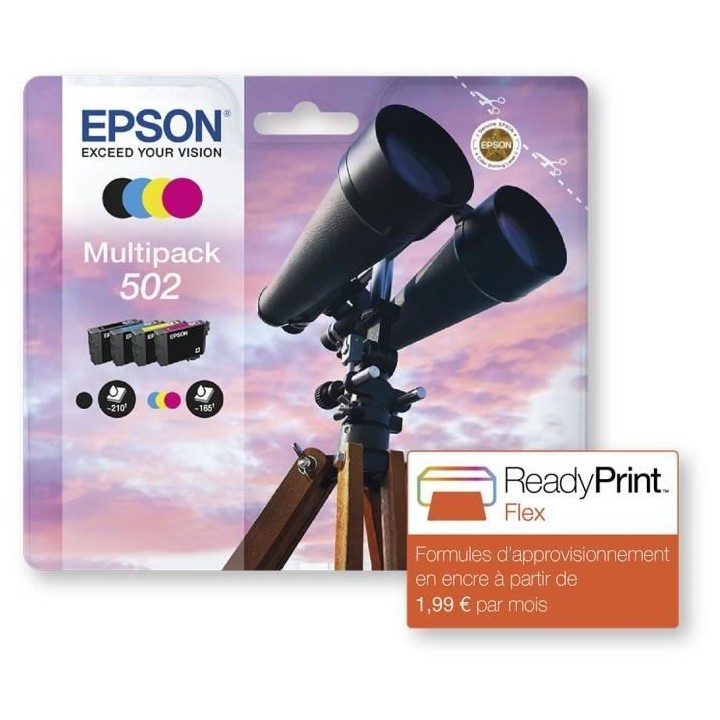 EPSON Multipack 502 - Jumelles - Noir, Cyan, Magenta, Jaune (C13T02V64