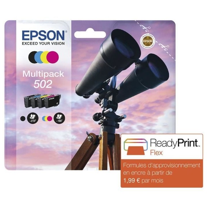 EPSON Multipack 502 - Jumelles - Noir, Cyan, Magenta, Jaune (C13T02V64