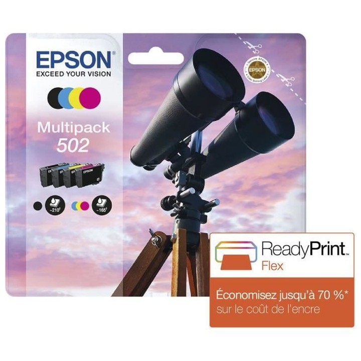 EPSON Multipack 502 - Jumelles - Noir, Cyan, Magenta, Jaune (C13T02V64