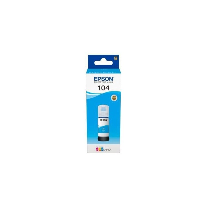 EPSON Kit de Remplissage d'Encre Epson EcoTank 104 - Cyan - Jet d'encr