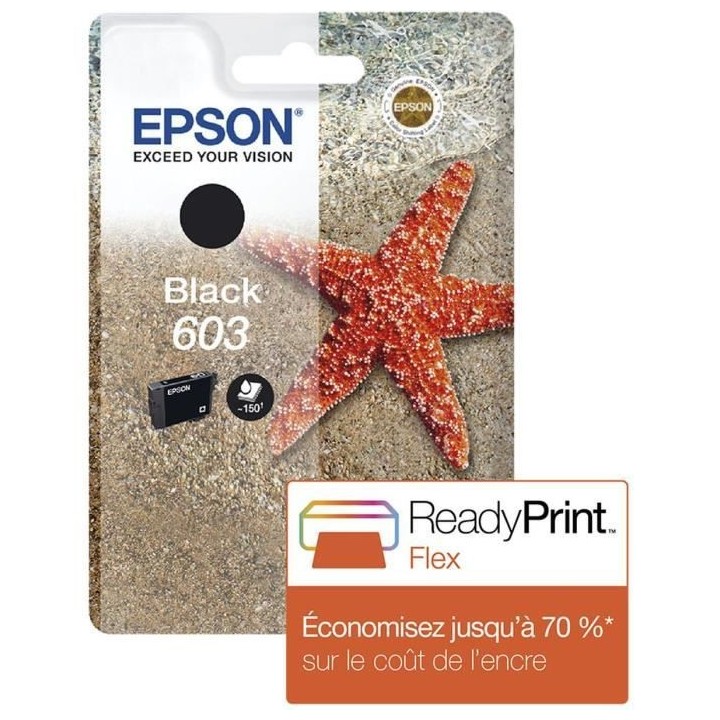 EPSON Cartouche d'encre 603 noir - Etoile de mer (C13T03U14010)
