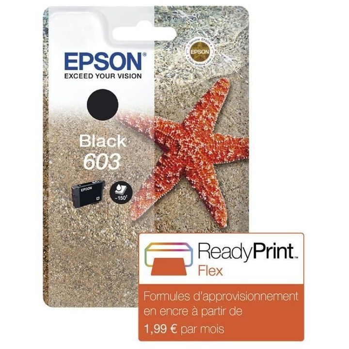 EPSON Cartouche d'encre 603 noir - Etoile de mer (C13T03U14010)