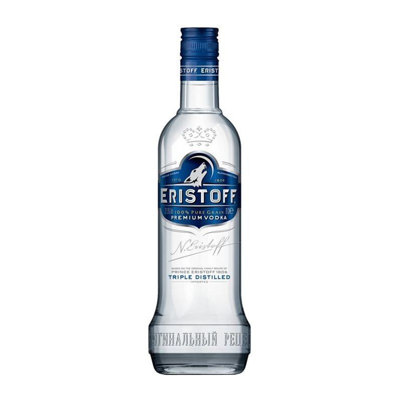 Vodka Eristoff Original - Vodka premium - 37,5%vol - 70cl