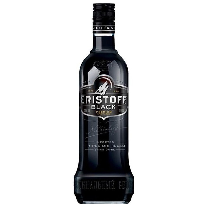 Vodka Eristoff Black - Vodka premium - 18%vol - 70cl