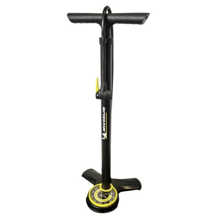 Pompe a pied acier a manometre