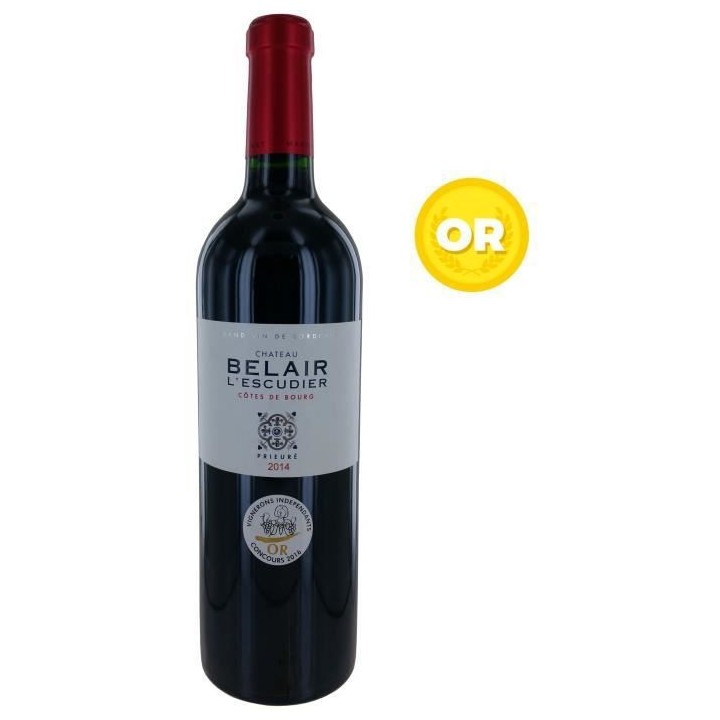 Château Belair L'Escudier 2014 Côtes de Bourg - Vin rouge de Bordeau