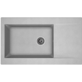 STRADOUR Evier cuisine a encastrer 1 grand bac + 1 égouttoir Einna -