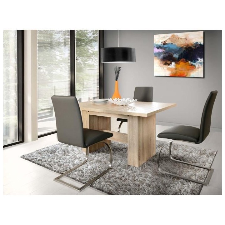 Table a manger extensible de 6 a 12 personnes style contemporain déco