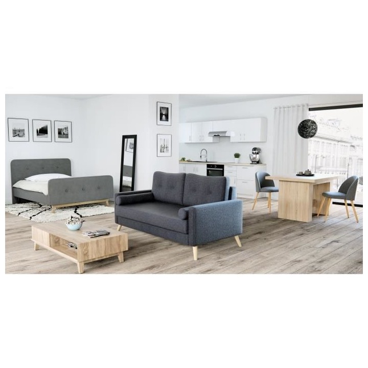 Table a manger extensible de 6 a 12 personnes style contemporain déco