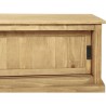 ESTEBAN Meuble TV 2 portes coulissantes en bois pin massif - L 140 x P 45 x H 45 cm