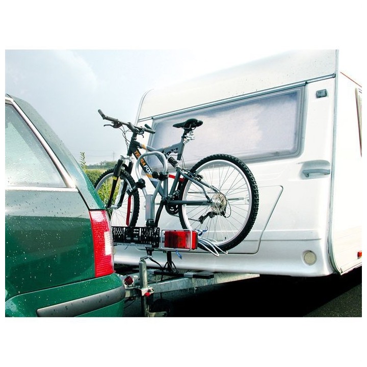 Adaptateur sur fleche de caravane pour porte-vélo
