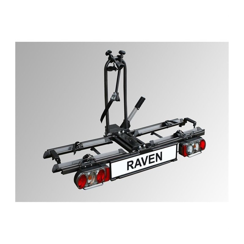 Porte-vélos attelage pliable 2 vélos Eufab Raven