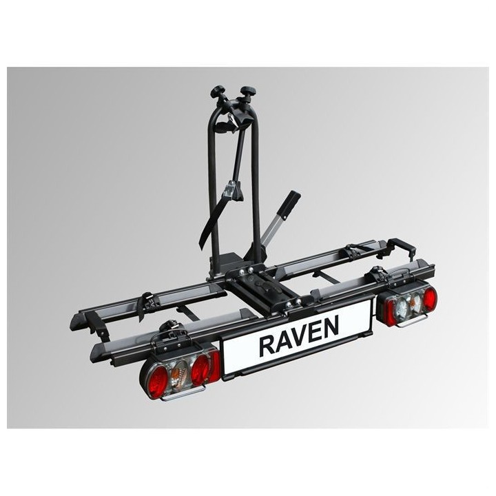 Porte-vélos attelage pliable 2 vélos Eufab Raven