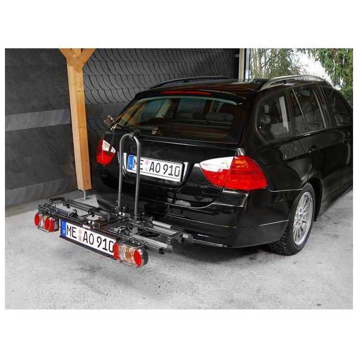 Porte-vélos attelage pliable 2 vélos Eufab Raven