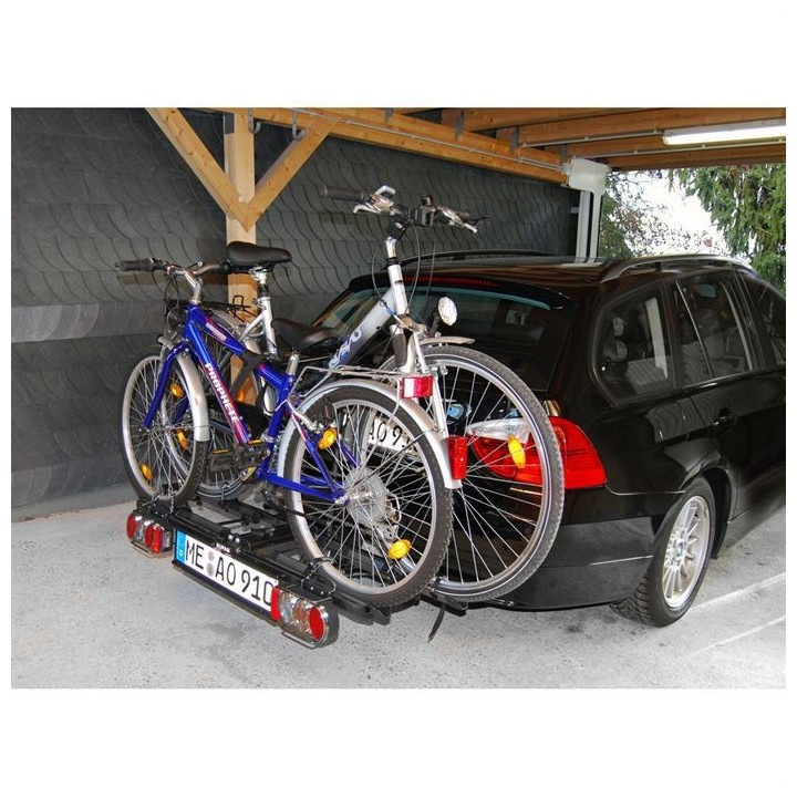 Porte-vélos attelage pliable 2 vélos Eufab Raven