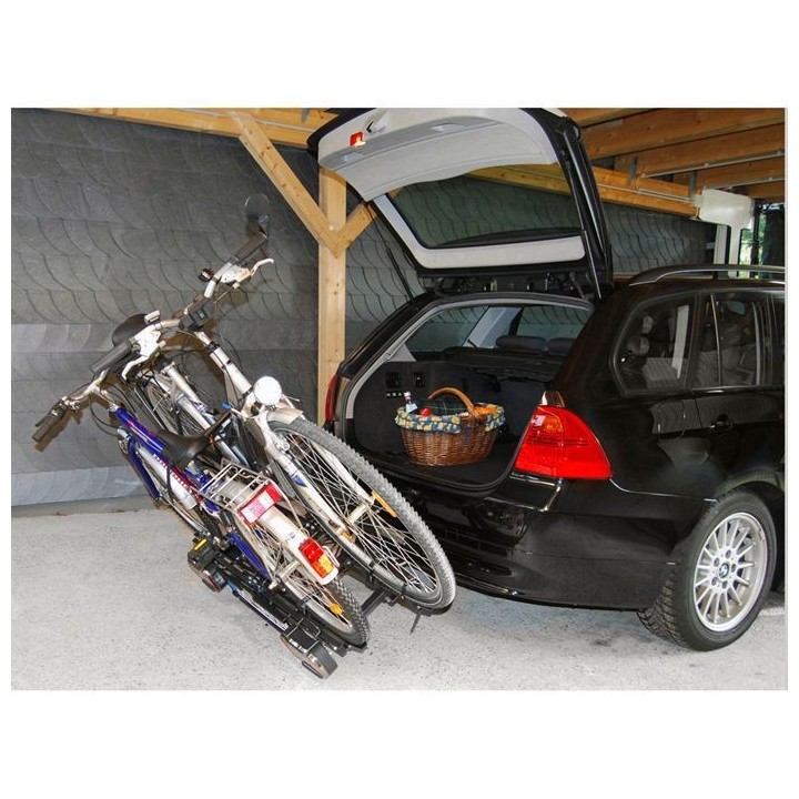 Porte-vélos attelage pliable 2 vélos Eufab Raven